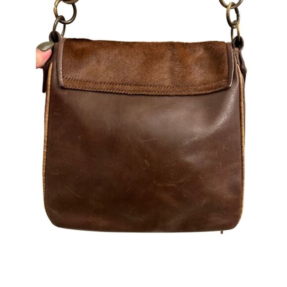 Noa Italian Leather haircalf crossbody bag studded Boho western cowgirl - Picture 2 of 16